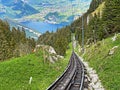 Pilatus Railway - The steepest cogwheel railway in the world Zahnradbahn Alpnachstad Ã¢â¬â Pilatus Kulm, Alpnach - Switzerland