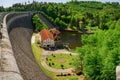 The Pilchowice Dam on the Bobr River, the highest stone-arch dam and the second highest water dam in Poland.