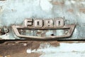 Logo of an old Ford truck, Peru Royalty Free Stock Photo