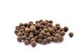 Pile of allspice isolated on white background Royalty Free Stock Photo