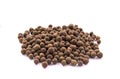 Pile of allspice isolated on white background Royalty Free Stock Photo
