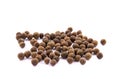 Pile of allspice isolated on white background Royalty Free Stock Photo