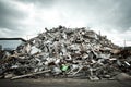 Pile of Aluminium scrap Royalty Free Stock Photo