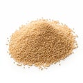 Pile of Amaranth Seeds on a White Background