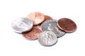 Pile of American coins Royalty Free Stock Photo