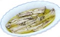 A pile of anchovies in vinegar Royalty Free Stock Photo