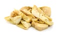 Pile of artichoke heart slices Royalty Free Stock Photo