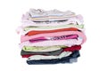 Pile of baby clothes Royalty Free Stock Photo