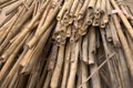A pile of bamboo rods Royalty Free Stock Photo