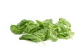 Pile of basil leaves Royalty Free Stock Photo