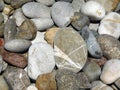 A pile of beautiful ocean rocks Royalty Free Stock Photo