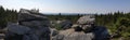 Pile of big rocks from Ochsenkopf Mountain in Fichtelgebirge, Germany