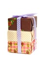 Pile of birthday presents Royalty Free Stock Photo