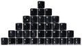 Pile of black keyboard keys Royalty Free Stock Photo
