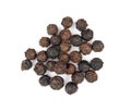 pile of black pepper seeds as a spice. Royalty Free Stock Photo