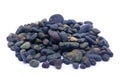 Pile of black stones Royalty Free Stock Photo