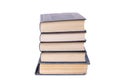 Pile of books in hard covers on a white background, isolate Royalty Free Stock Photo