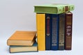 Pile of books on a table, Fiction,Verses,Poetry Royalty Free Stock Photo