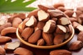 a pile of brazil nuts, rich in selenium for thyroid health