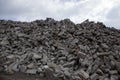 Pile of brick rubble Royalty Free Stock Photo