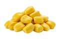 Pile of bright yellow jackfruit segments Royalty Free Stock Photo