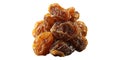 Pile of brown raisins isolated on transparent background Royalty Free Stock Photo