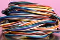 Pile of cable used in electrical installation Royalty Free Stock Photo