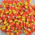 Pile of Candy Corn Close Up