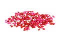 Pile of candy heart sprinkles Royalty Free Stock Photo