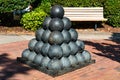 Pile of Cannonballs at Fort Monroe in Hampton, Virginia