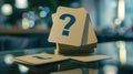 The stack of question cards.AI generated image Royalty Free Stock Photo