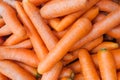 A pile of carrot in supermarket