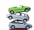 Pile of cars Royalty Free Stock Photo