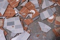 Pile of ceramic tiles