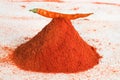 A pile of chilli spice