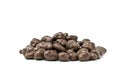 Pile of chocolate covered raisins Royalty Free Stock Photo