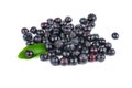 Pile of chokeberries isolated on white background Royalty Free Stock Photo