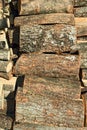 Pile of chopped firewood logs Royalty Free Stock Photo