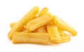 Pile of Chunky Steak Fries Isolated on a White Background