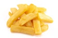 Pile of Chunky Steak Fries Isolated on a White Background