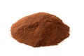 pile cinnamon powder isolated on white background Royalty Free Stock Photo