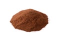 pile cinnamon powder isolated on white background Royalty Free Stock Photo