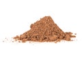 Pile of cinnamon powder isolated on white background. Heap of ground cinnamon Royalty Free Stock Photo