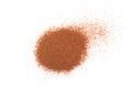 pile cinnamon powder isolated on white background, with top view Royalty Free Stock Photo