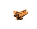 Pile cinnamon sticks Royalty Free Stock Photo