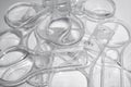 Pile of clear plastic hand lenses