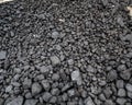 Pile of coal piled and ready for steam engine Royalty Free Stock Photo