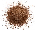 Pile of cocoa powder isolated on white background Royalty Free Stock Photo