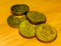 Pile of coins swedish crowns Royalty Free Stock Photo