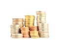 Pile of coins Royalty Free Stock Photo